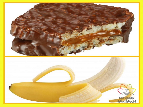 ¿ SABÍAS QUE… NO ES LO MISMO 100 CALORÍAS DE UN ALFAJOR DE ARROZ QUE 100 CALORÍAS DE UNA BANANA?