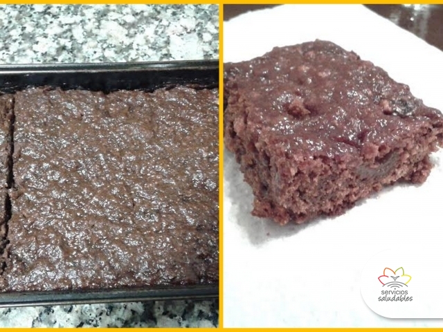 Lunes Saludable con Brownie de Dulce de Batata light y chocolate