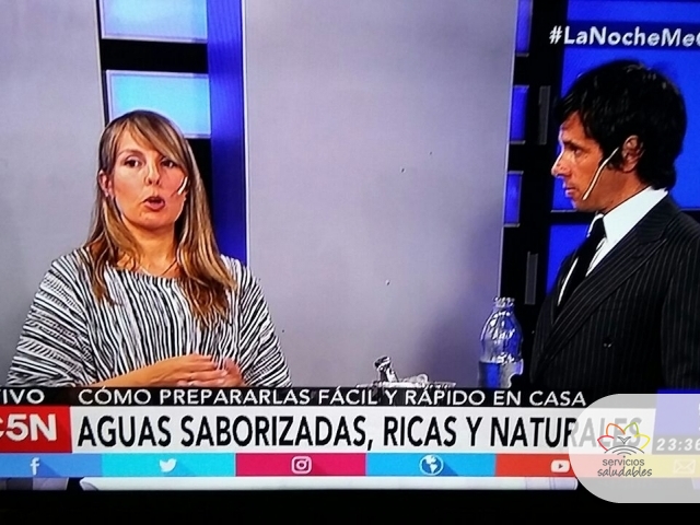 Servicios Saludables en C5N: Aguas Saborizadas Ricas y Naturales